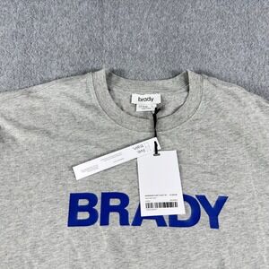 Brady Brand Shirt Mens L Gray Short Sleeve Tom‎ BRADY Casual NEW